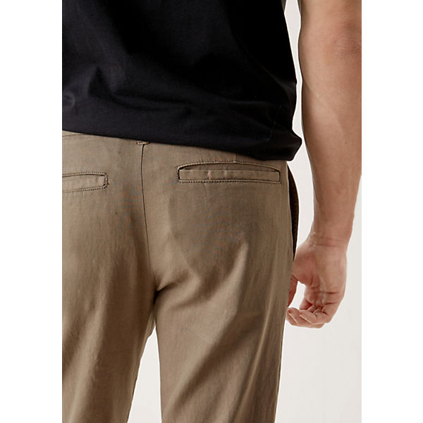 Bekleidung Stoffhosen QS by s.Oliver Slim: Chino-Bermudas mit Leinenanteil Stoffhosen braun Bekleidung Stoffhosen QS by s.Oliver Slim: Chino-Bermudas mit Leinenanteil Stoffhosen braun