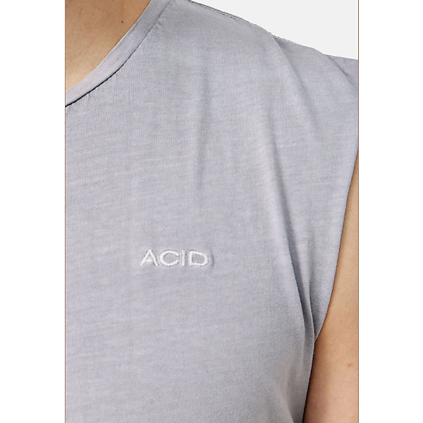 Bekleidung T-Shirts ACID Tanktop GMNT Dye T-Shirts AdultM hellgrau