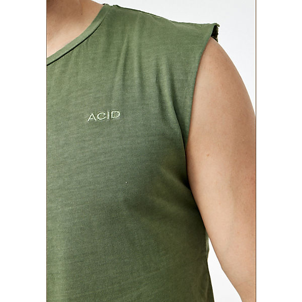 Bekleidung T-Shirts ACID Tanktop GMNT Dye T-Shirts AdultM khaki