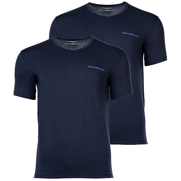 Herren T-Shirt, 2er Pack - Kurzarm, V-Neck, Stretch Cotton T-Shirts