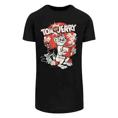 Long Cut T-Shirt Tom and Jerry TV Serie Rocket Prank T-Shirts