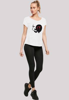 F4NT4STIC Long Cut T-Shirt IT Film ES Stephen King Pennywise T-Shirts weiß EN9928