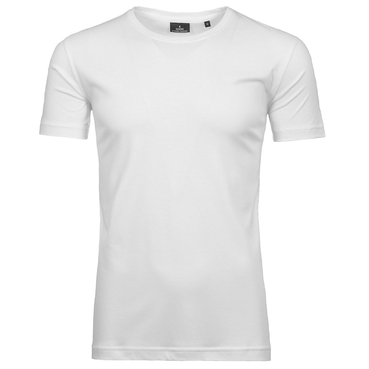 RAGMAN T-Shirt Rundhals T-Shirts weiß
