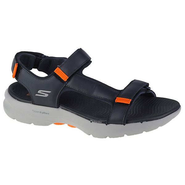 Schuhe Outdoorsandalen SKECHERS Sandalen Go Walk 6 Sandal 229126-NVOR Outdoorsandalen dunkelblau