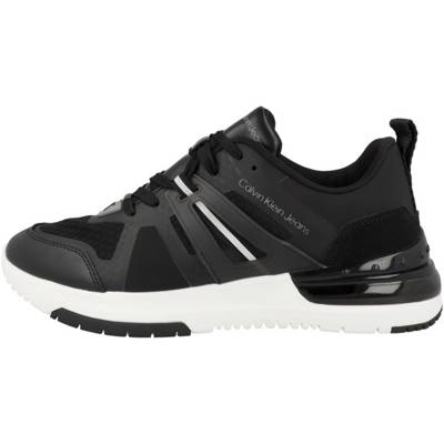 Calvin Klein Denim Sneaker Low New Sporty Runner Comfair 2 in Schwarz Damen Schuhe Stiefel Stiefel mit Keilabsatz 