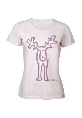 elkline T-Shirt Rudolfine Retro Brust und Rücken Print rosa