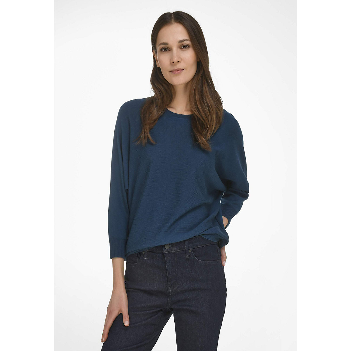 Peter Hahn 3/4 Arm-Pullover new wool Pullover petrol SE8454 Peter Hahn 3/4 Arm-Pullover new wool Pullover petrol SE8454