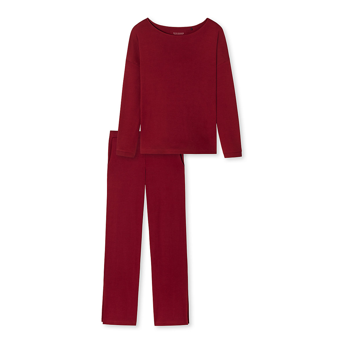 SCHIESSER Pyjama Modern Nightwear Schlafanzüge rot