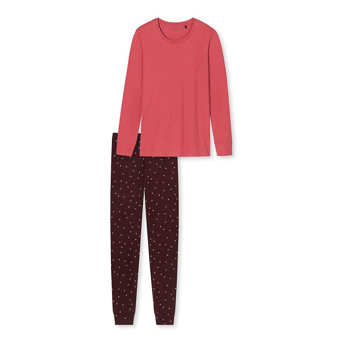 SCHIESSER Pyjama Essentials Comfort Fit Schlafanzüge rot