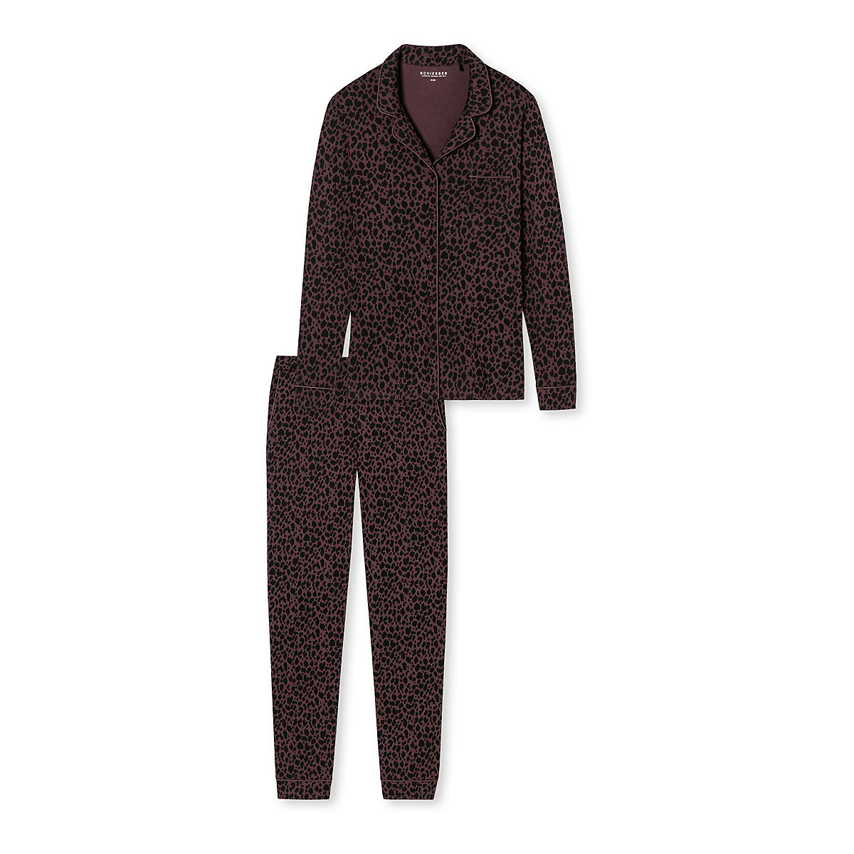 SCHIESSER Pyjama Contemporary Nightwear Schlafanzüge rot