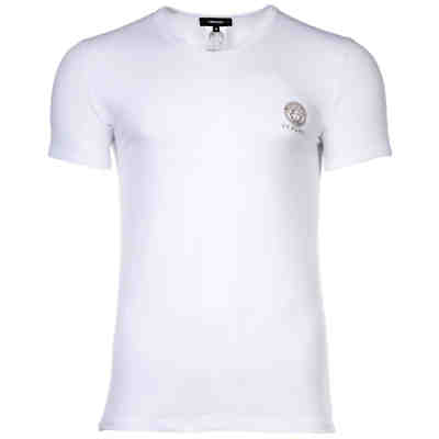 Versace VERSACE Herren T-Shirt - TOPEKA, Unterhemd, V-Ausschnitt, Stretch Cotton T-Shirts
