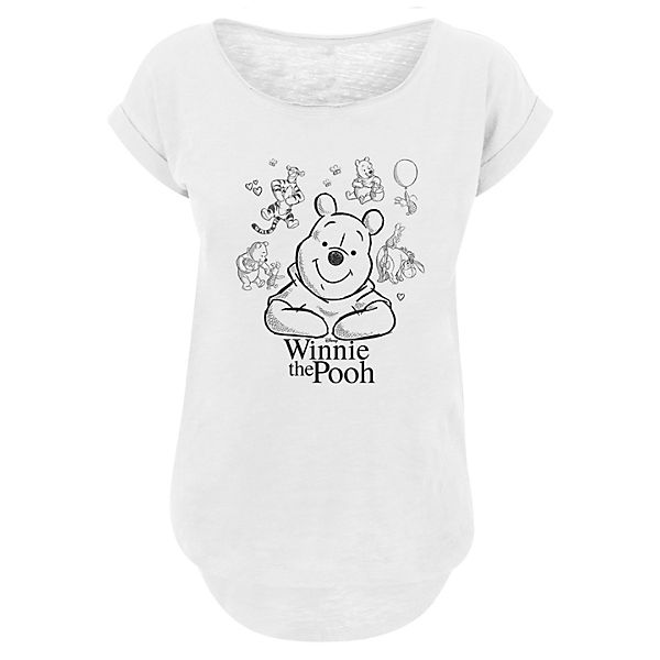 Disney Winnie Puuh Der Bär Collage Sketch T-Shirts
