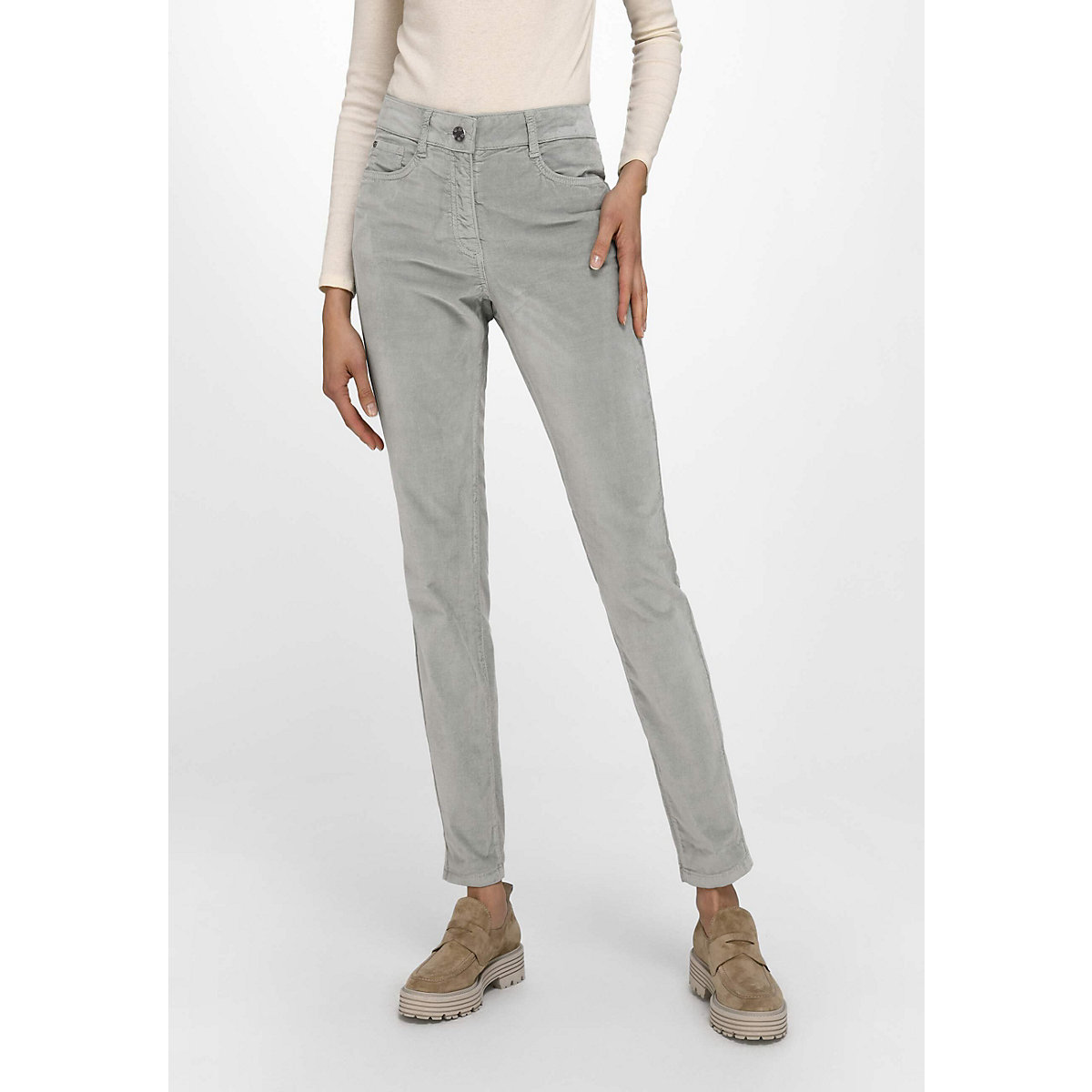 BASLER 5-Pocket-Jeans cotton Jeanshosen mint
