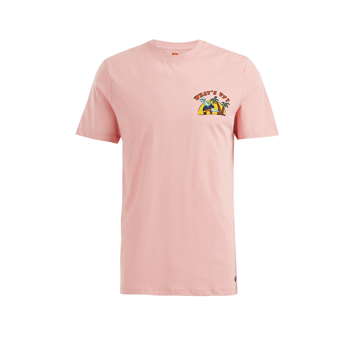 WE Fashion Herren-T-Shirt mit Aufdruck T-Shirts rosa