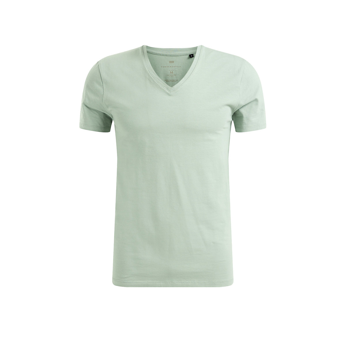 WE Fashion Herren-T-Shirt mit V-Ausschnitt T-Shirts grün PR8653