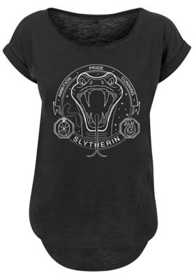 F4NT4STIC Harry Potter Slytherin Seal T-Shirts schwarz