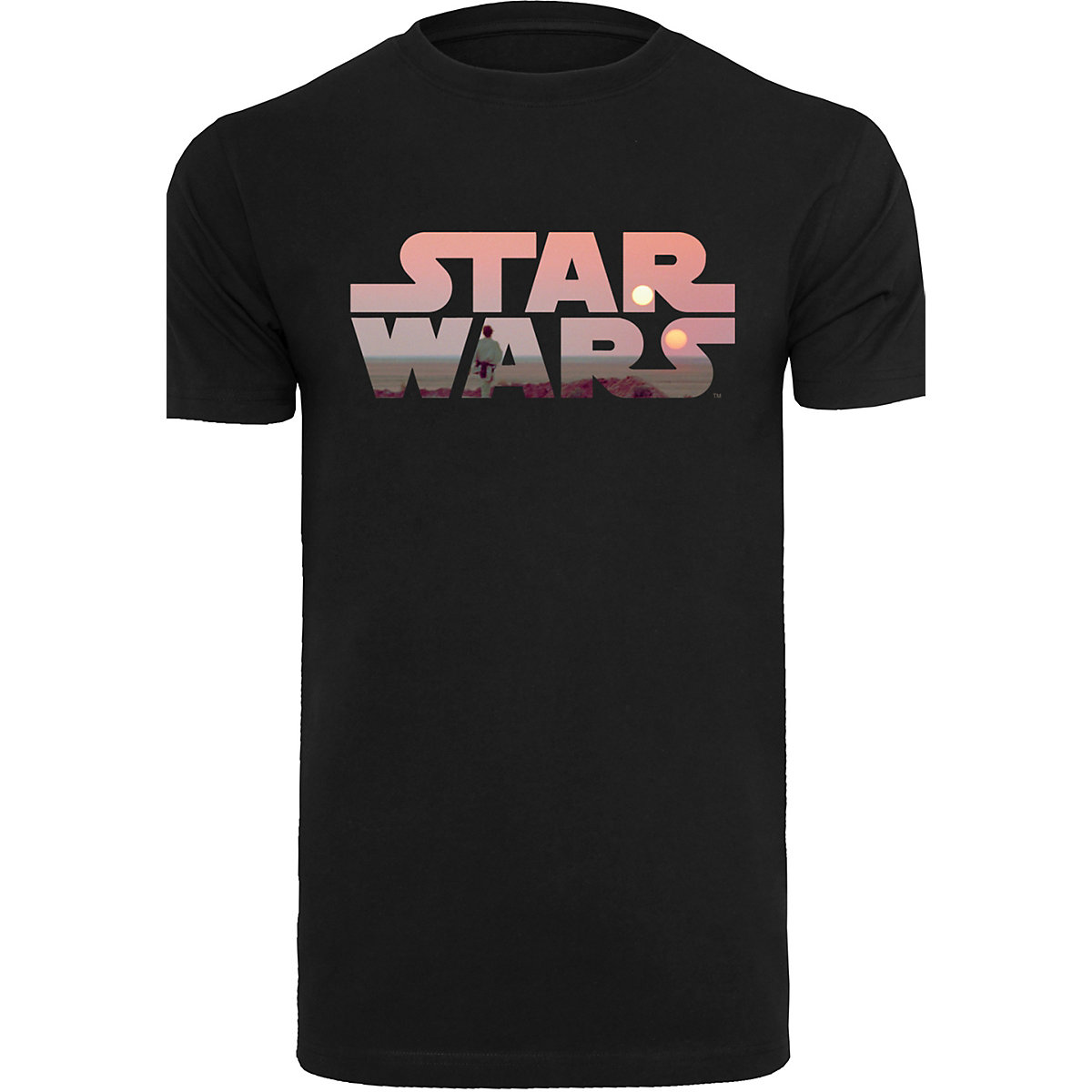 F4NT4STIC Star Wars Tatooine Logo T-Shirts schwarz