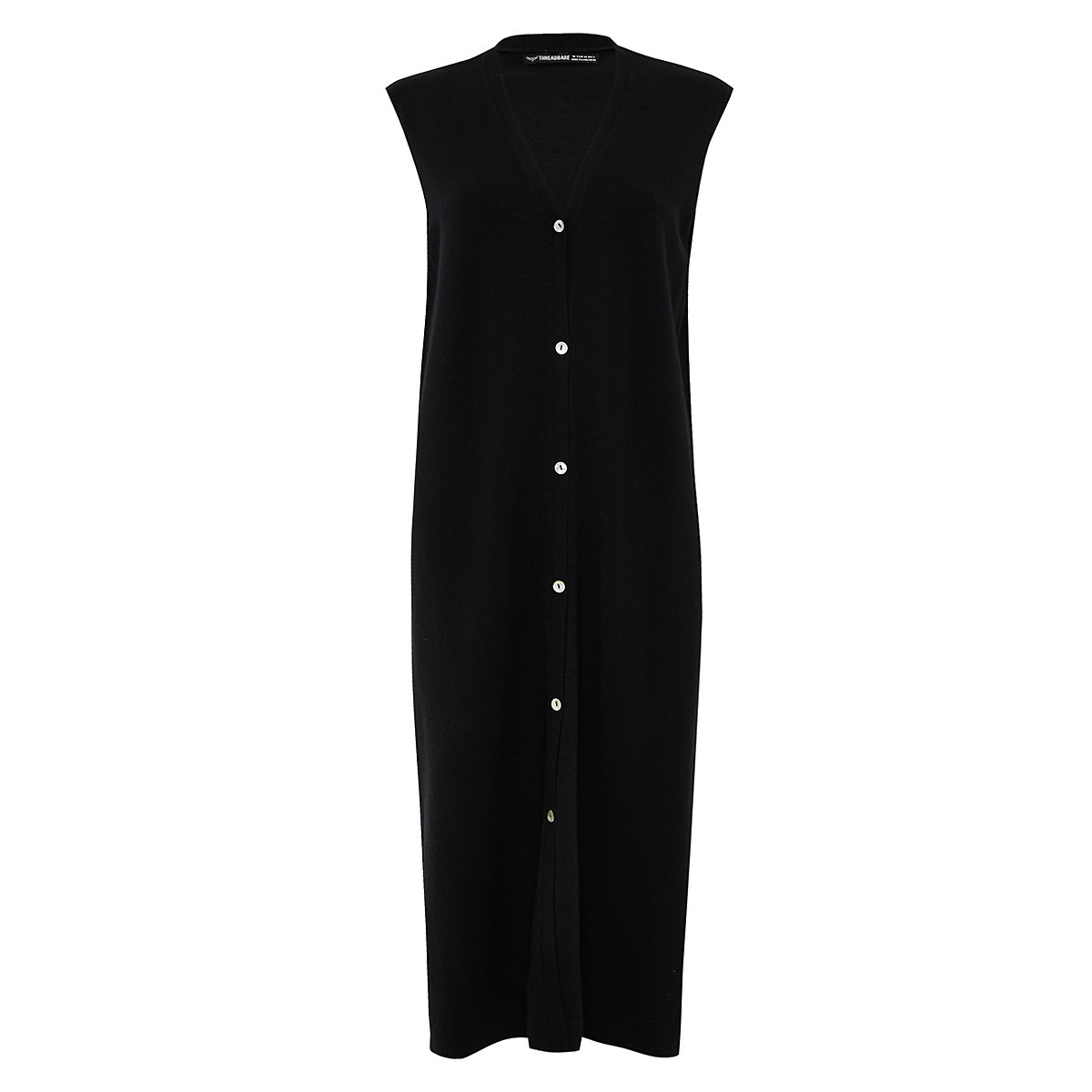 THREADBARE Threadbare Kleid THB Melman Button Down Dress Sommerkleider AdultW schwarz