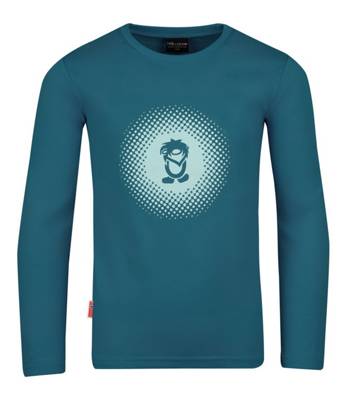 TROLLKIDS Mädchen Longsleeve Pointillism Langarmshirts türkis