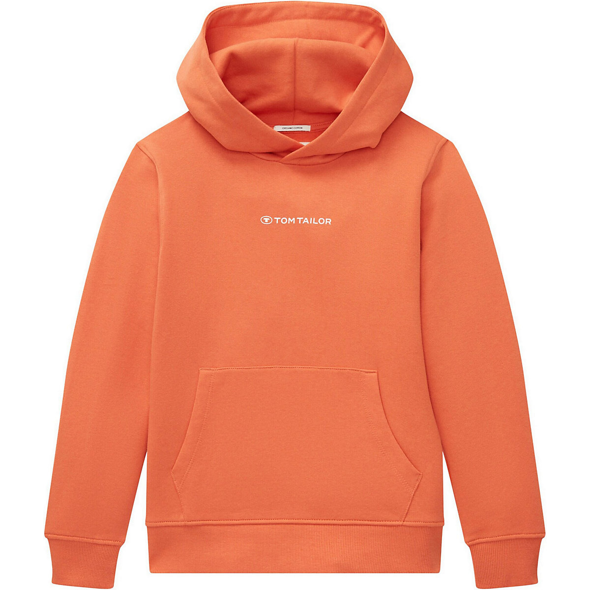 TOM TAILOR Sweatshirt für Jungen orange/weiß
