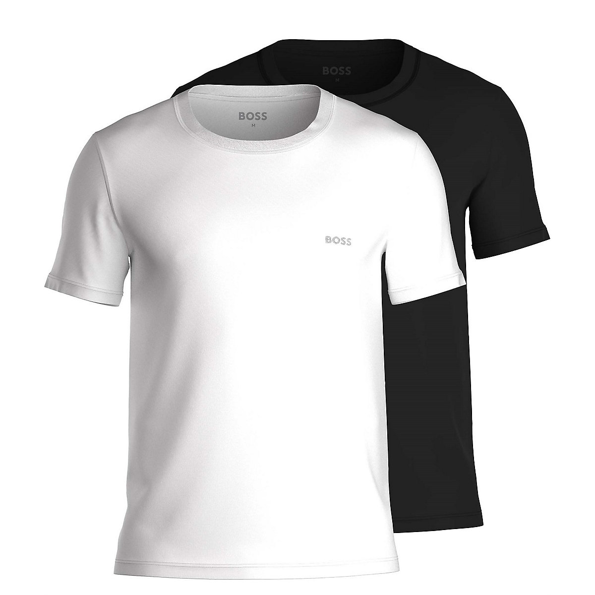 BOSS Herren T-Shirt 2er Pack B-TShirtRN 2P Comfort Unterhemd Kurzarm Rundhals T-Shirts mehrfarbig