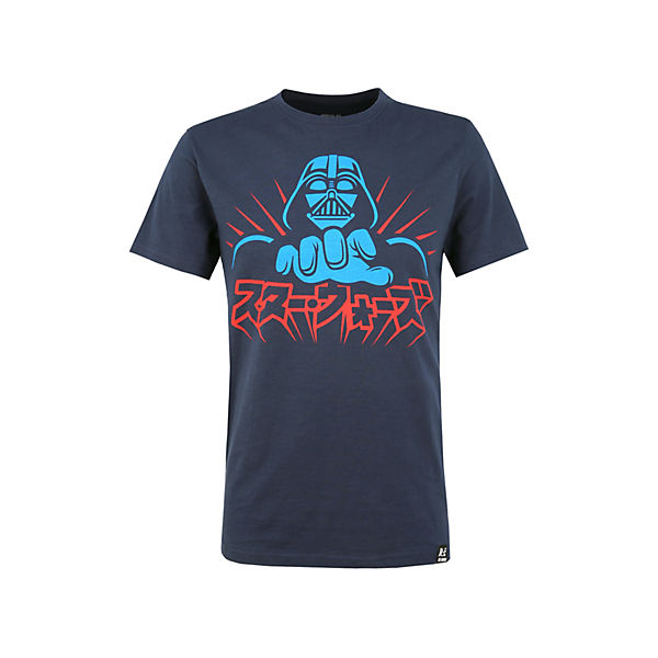 Recovered T-Shirt Star Wars Vader Japanese  Navy T-Shirts AdultM