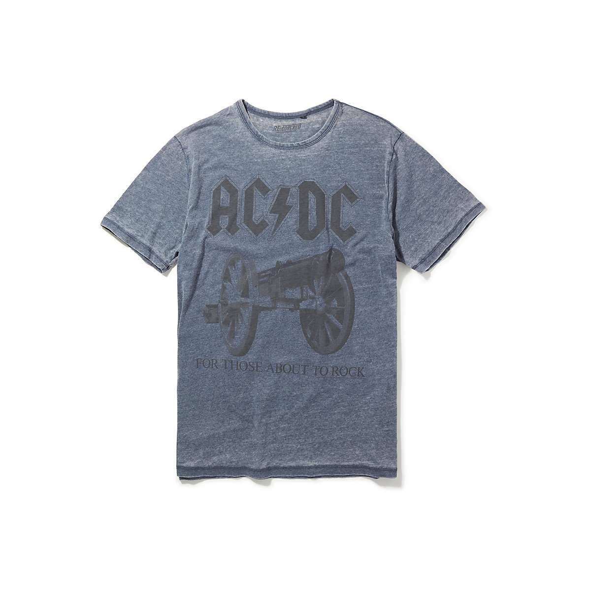 RE:COVERED™ Recovered T-Shirt AC/DC For Those About to Rock Blue T-Shirts AdultM blau