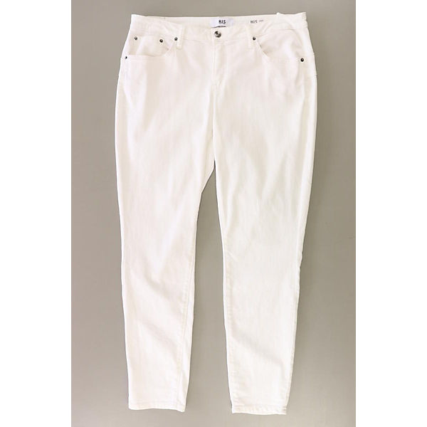 Second Hand -  Skinny Jeans weiß aus Baumwolle W Gr. XL