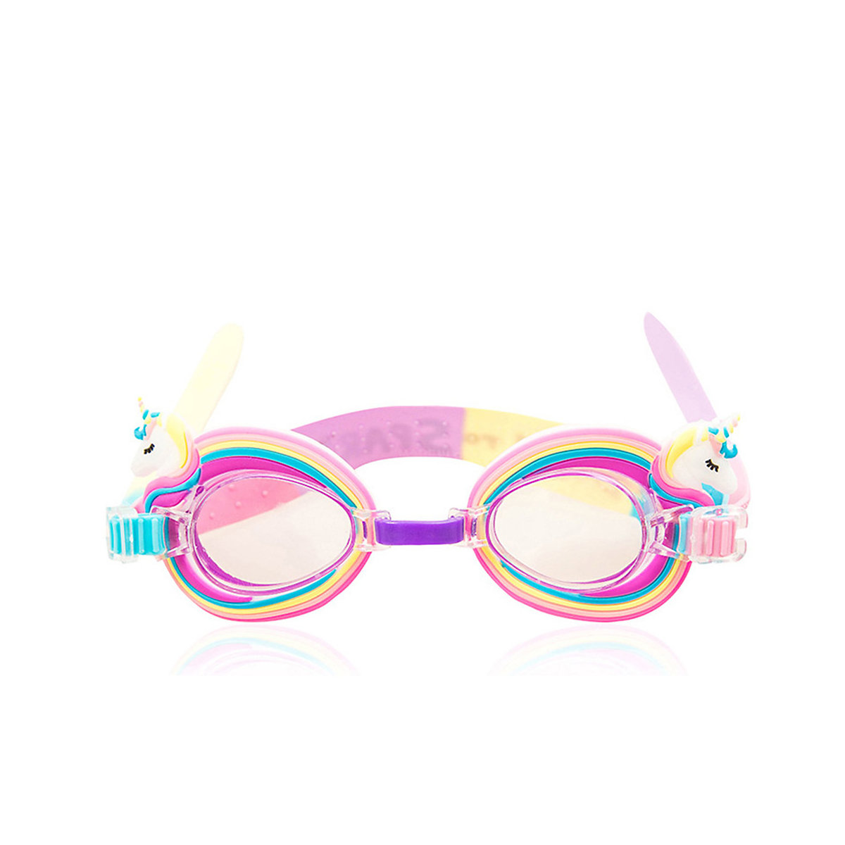 Vicabo Taucherbrille Regenbogen Einhorn Schwimmbrillen für Mädchen regenbogen