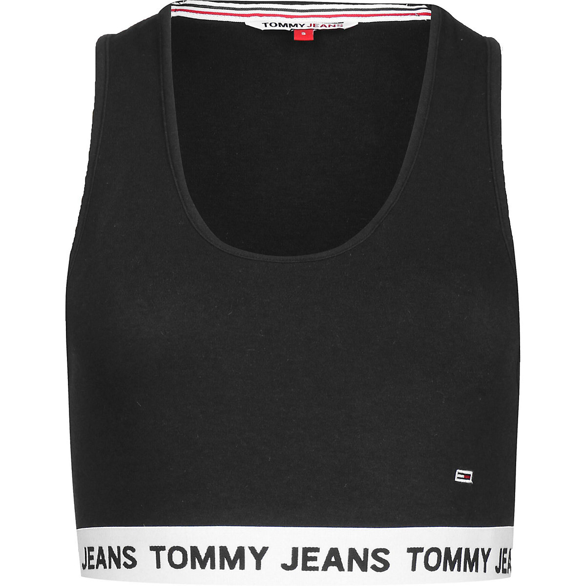 TOMMY JEANS Tommy Jeans Crop Top Logo Tops schwarz