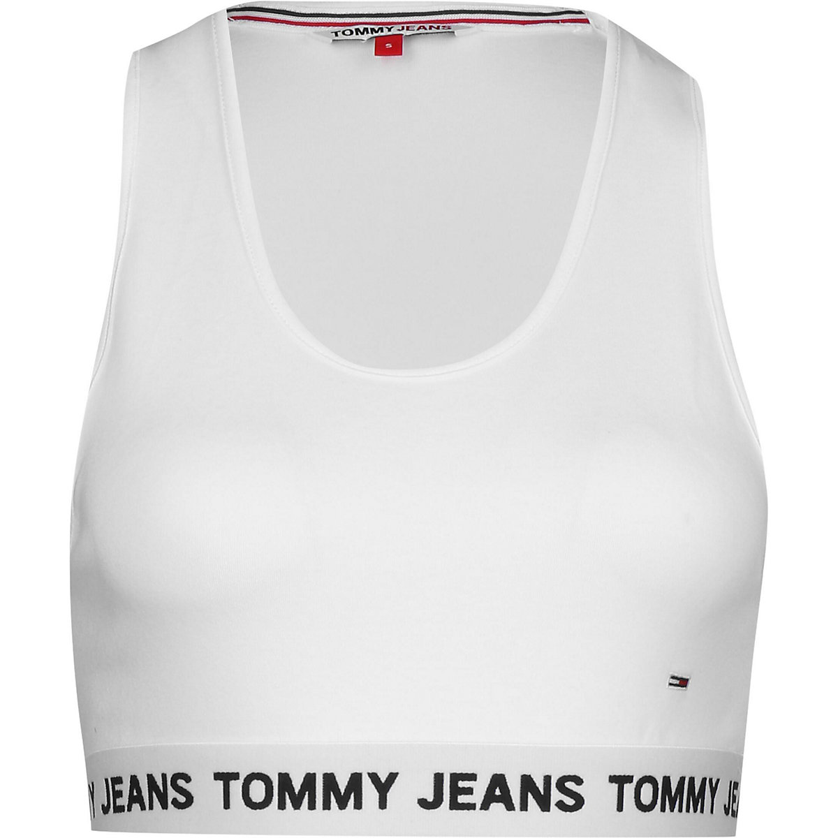 TOMMY JEANS Tommy Jeans Crop Top Logo Tops weiß