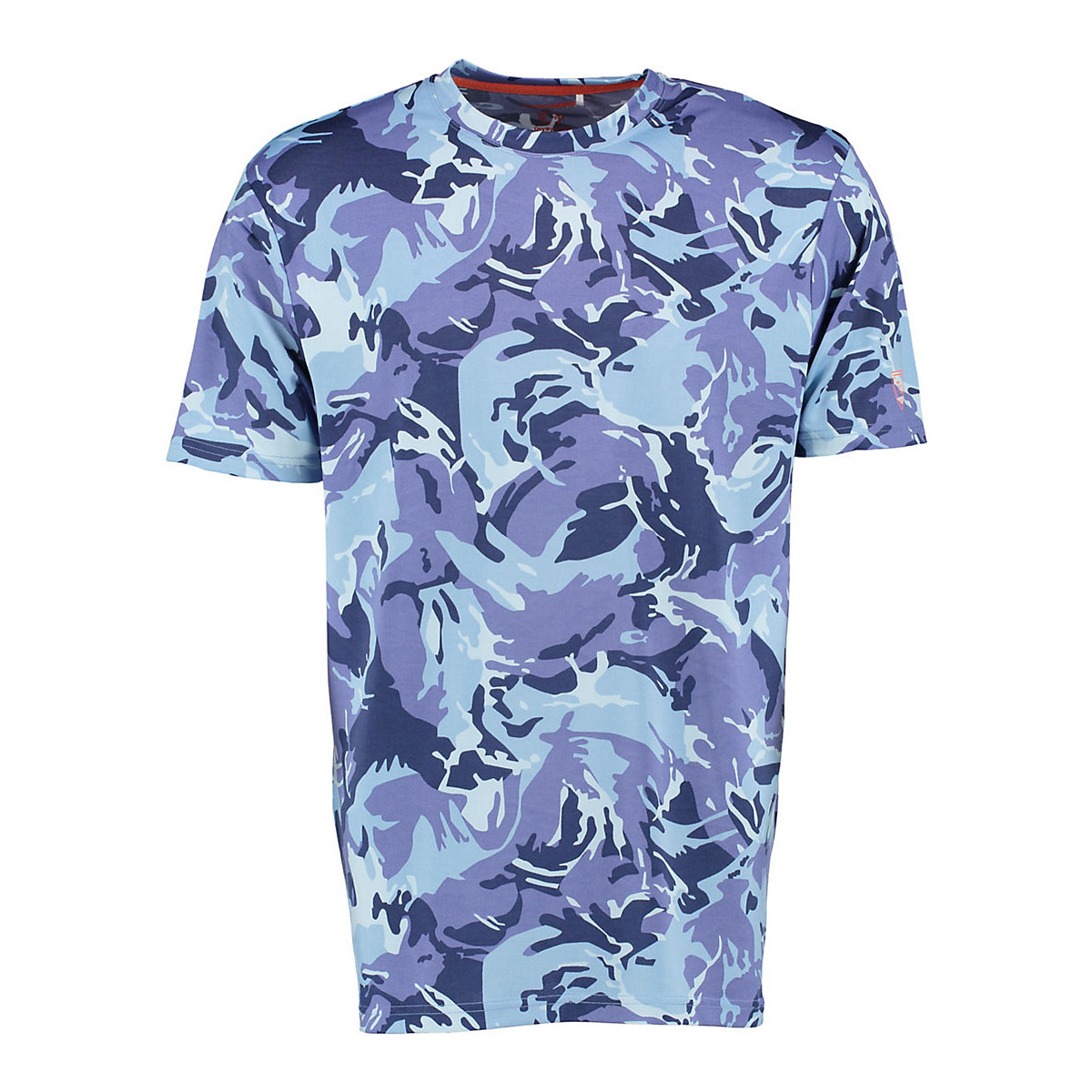 TOM COLLINS Herren Kurzarm T-Shirt mit Allover-Camouflage-Druck Okewa blau