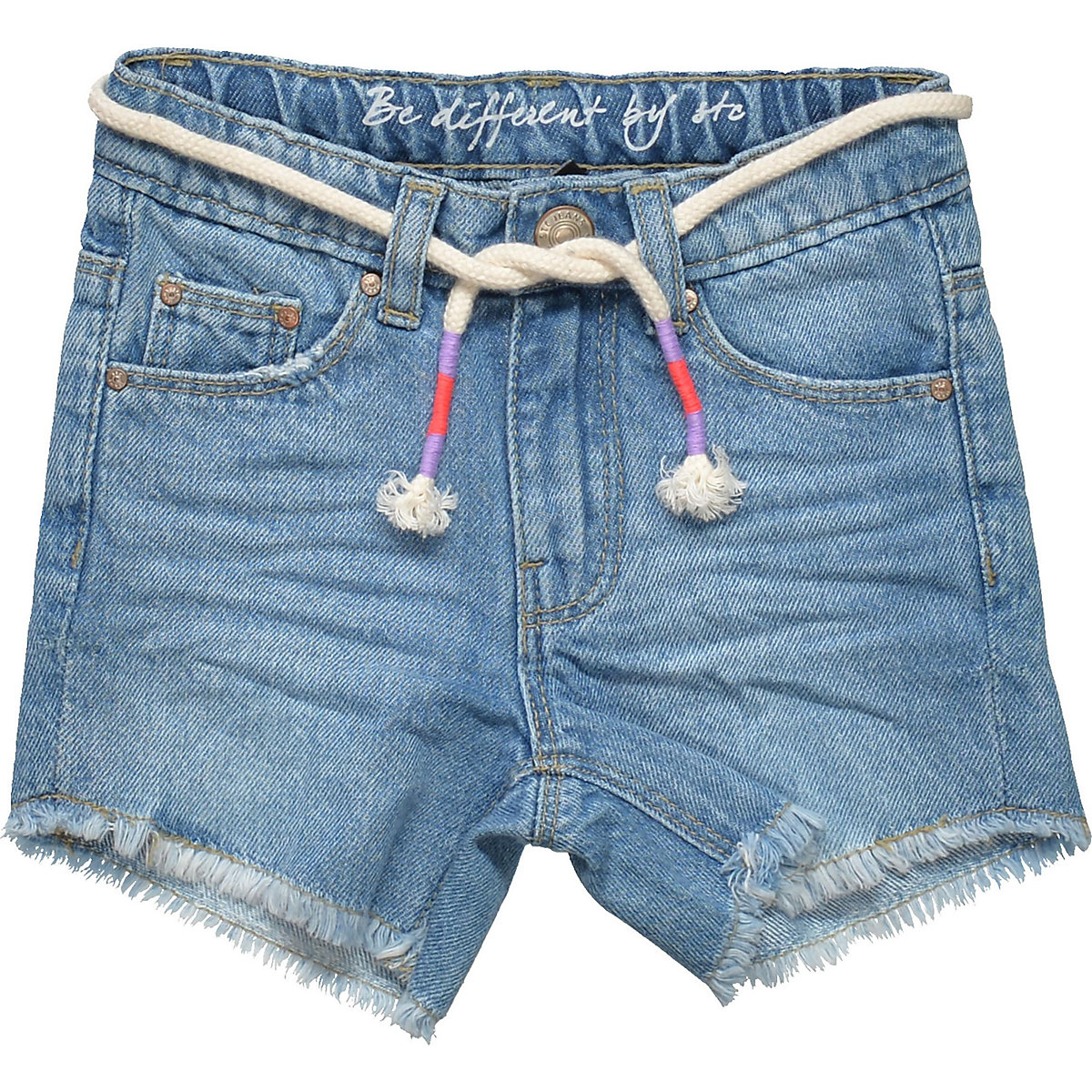STACCATO Set Jeansshorts + Gürtel für Mädchen blue denim