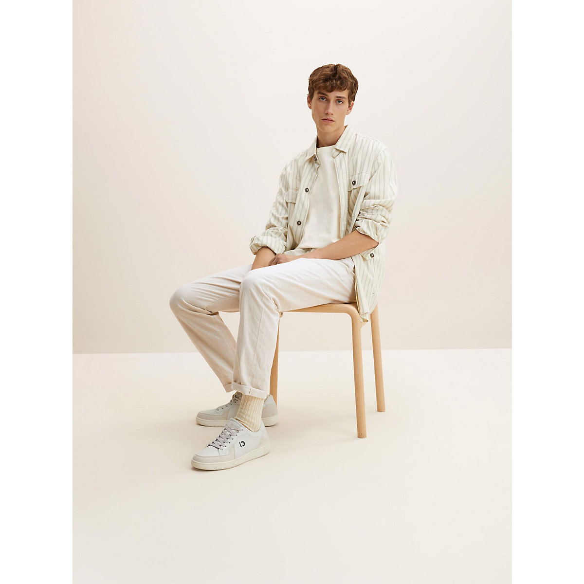 TOM TAILOR Denim T-Shirt T-Shirt mit Rückenprint T-Shirts beige TOM TAILOR Denim T-Shirt T-Shirt mit Rückenprint T-Shirts beige