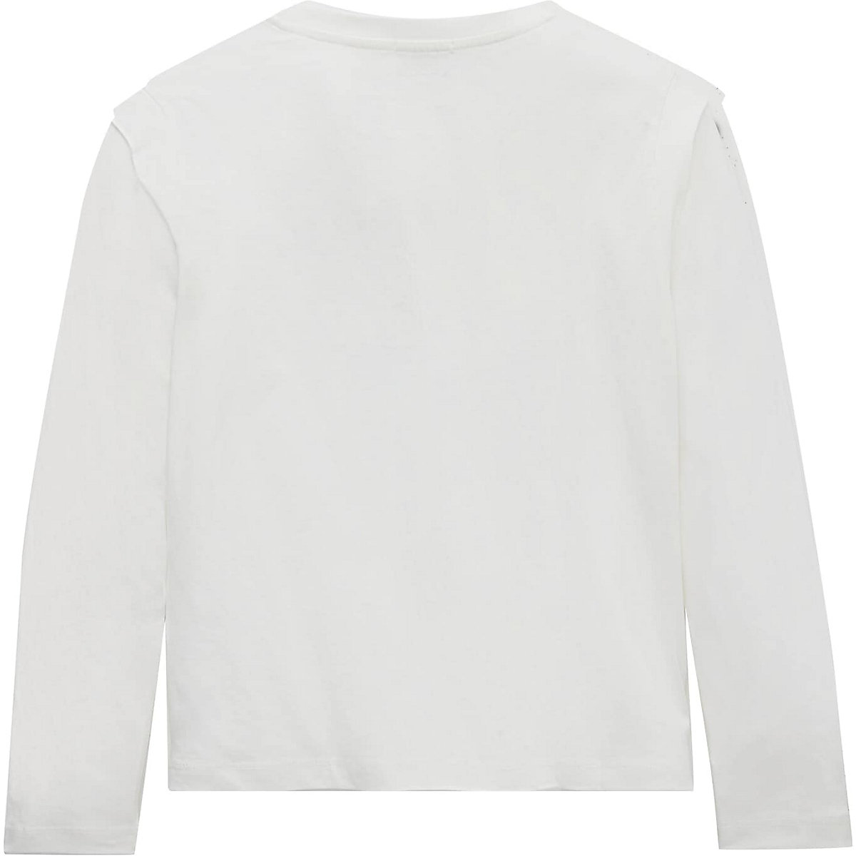 TOM TAILOR T-Shirt Langarmshirt mit Print  T-Shirts weiß