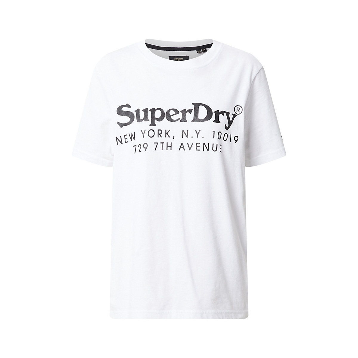 Superdry Shirt schwarz/weiß