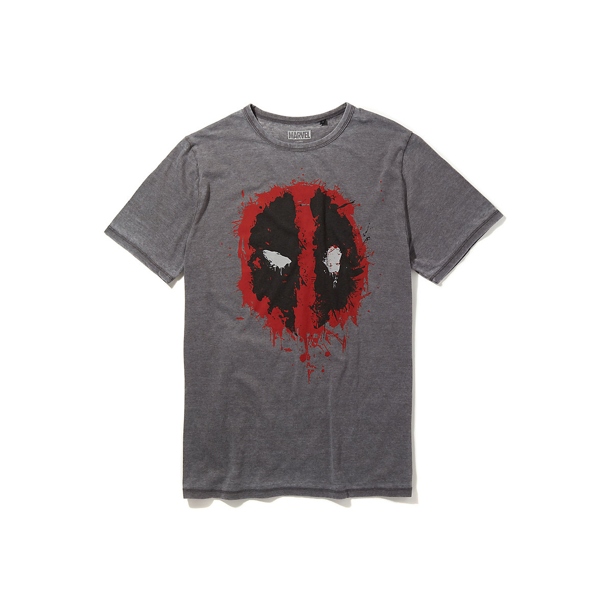 Marvel Avengers Recovered T-Shirt Marvel Deadpool Icon Paint Logo Mid Grey T-Shirts AdultM grau