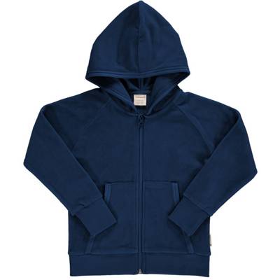 Maxomorra Hoodie Velours Sweatjacken für Kinder blau