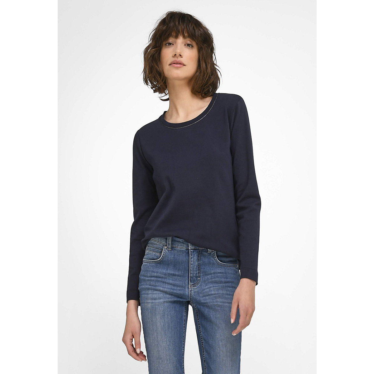 BASLER Langarmshirt cotton Langarmshirts blau OR7566 BASLER Langarmshirt cotton Langarmshirts blau OR7566