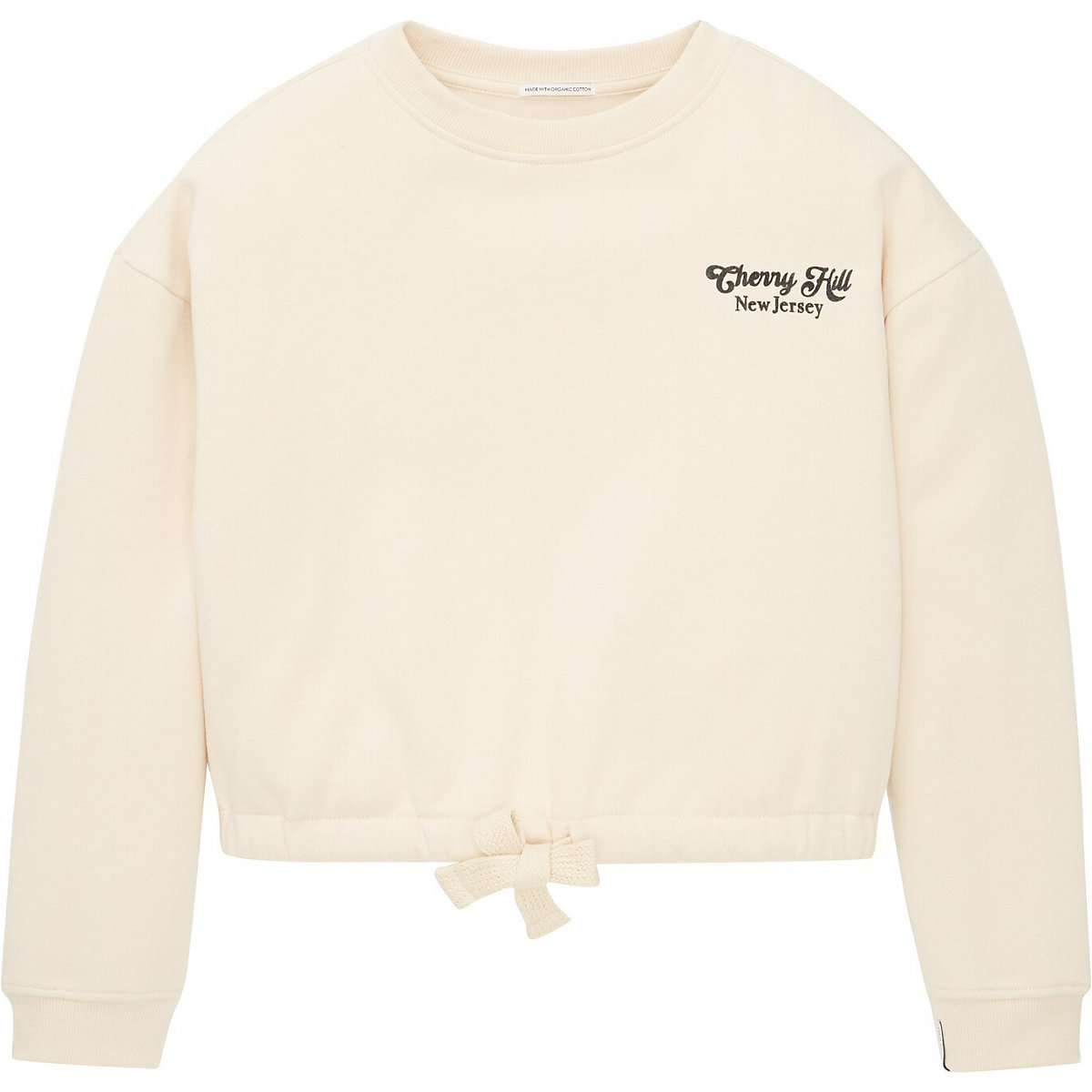 TOM TAILOR Strick & Sweatshirts Sweatshirt mit Textprint  Sweatjacken beige