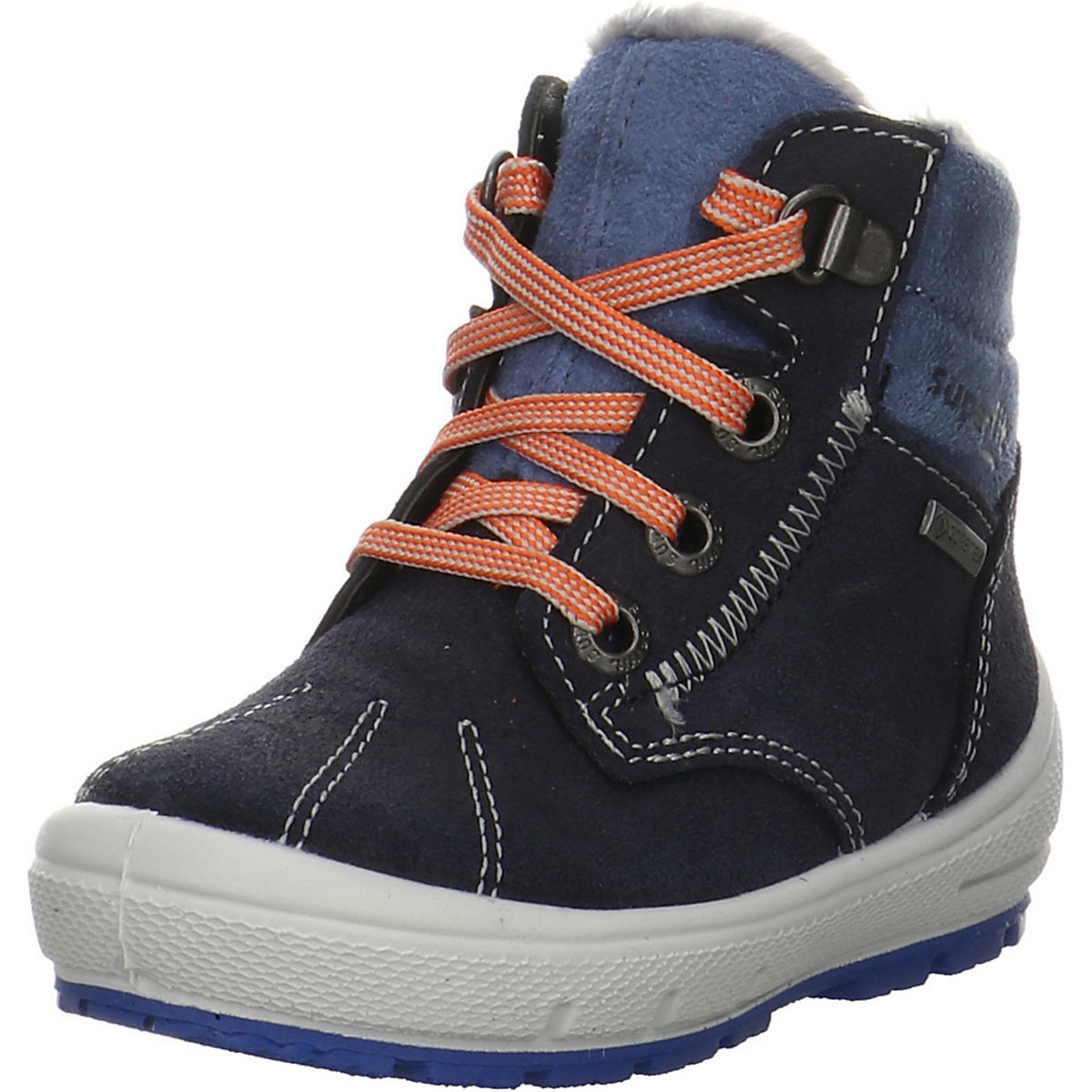 superfit Groovy Boots Leder-/Textilkombination uni Winterstiefel blau