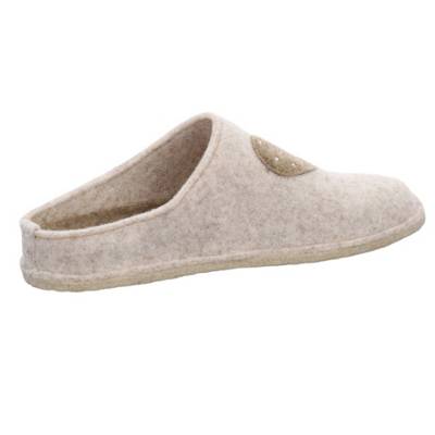 ara Damen Hausschuhe Slipper Cosy-W Hausschuh Gemütlich Puschen Textil uni Hausschuhe weiß