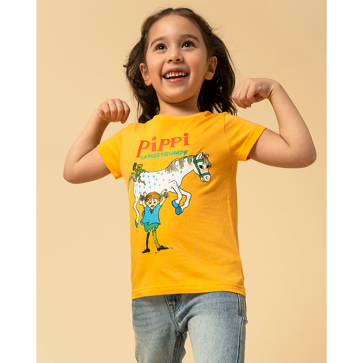 Pippi Langstrumpf Pippi Langstrumpf T-Shirt für Mädchen orange