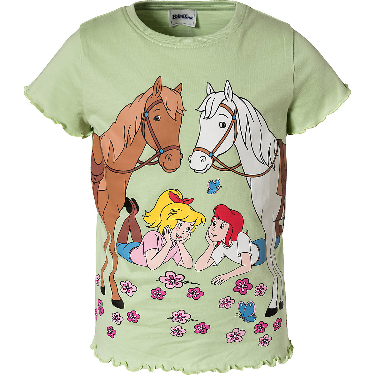 Bibi und Tina Bibi und Tina T-Shirt für Mädchen Pferde grün