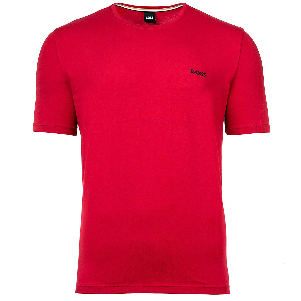 BOSS Herren T-Shirt Mix & Match Rundhals Baumwolle Logo einfarbig kurzarm T-Shirts rot