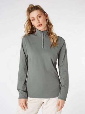 PROTEST FABRIZ Elastischer Stoff Fleece Fleecepullover grün SE9413