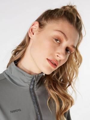 PROTEST FABRIZ Elastischer Stoff Fleece Fleecepullover grün SE9413