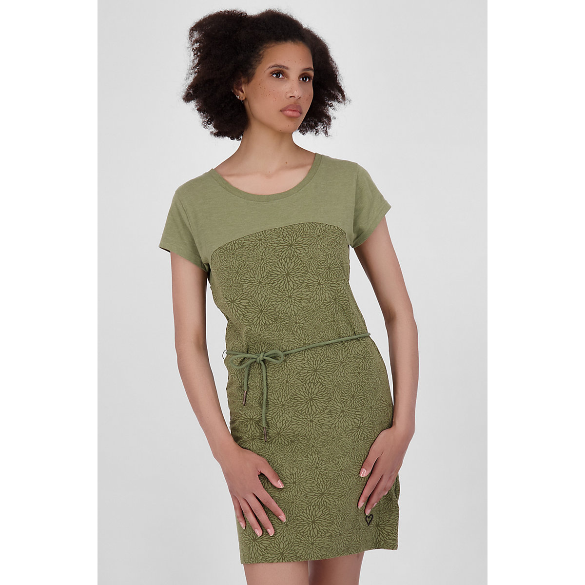 ALIFE AND KICKIN® ClarinaAK B Shirt Dress Sommerkleid Kleid Sommerkleider grün