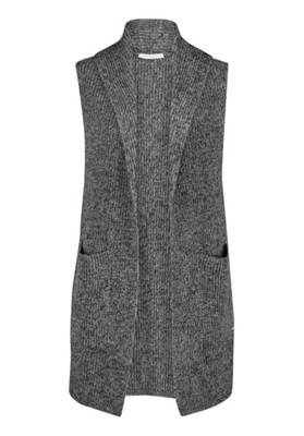 Betty & Co Betty & Co Strickweste ohne Verschluss grau
