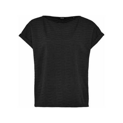 OPUS Rundhals T-Shirt schwarz